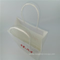 White Kraft Paper Bags with Twist Paper Rope Clothes Bag